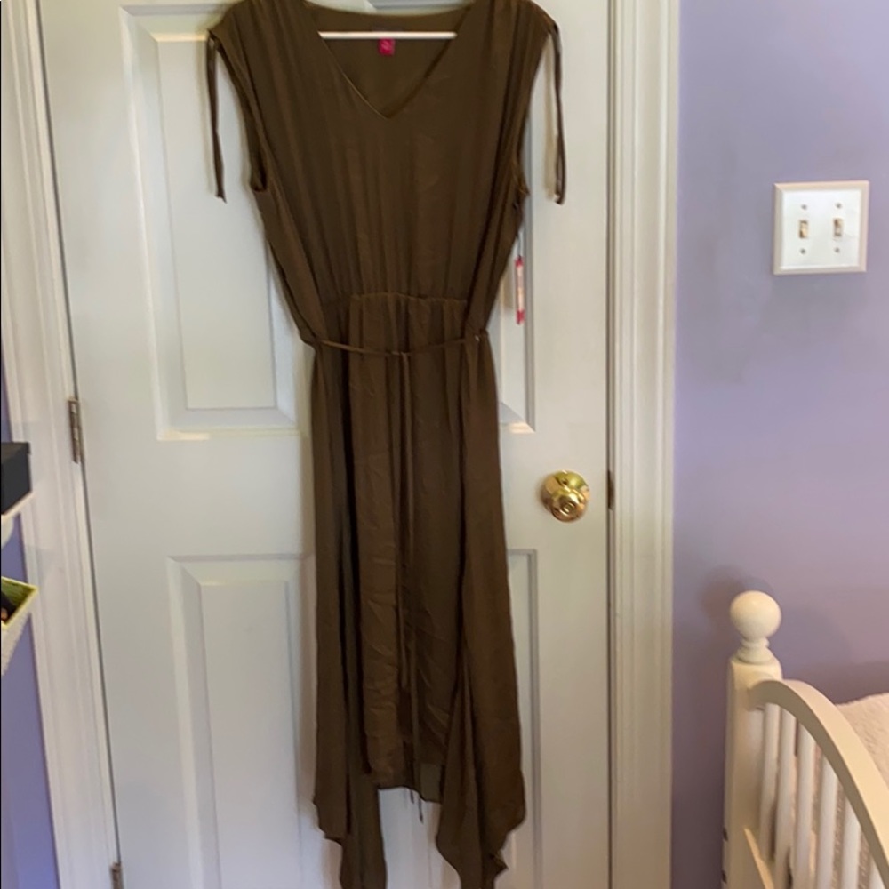 Vince Camuto Silky Green Dress